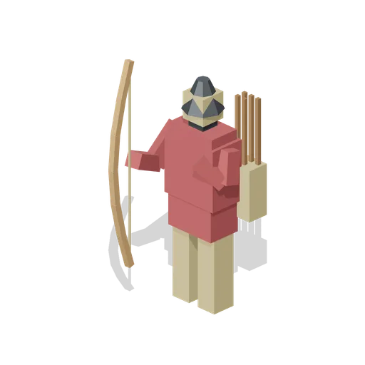 Archer Crimson (Medieval Siege and Castle Defence)