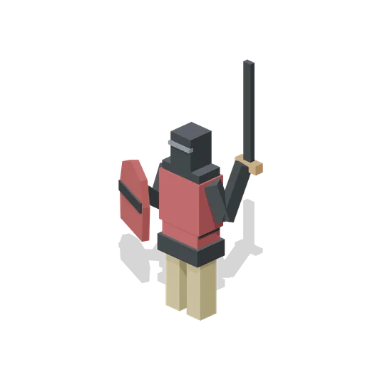 Man at Arms Crimson (Medieval Siege and Castle Defence)