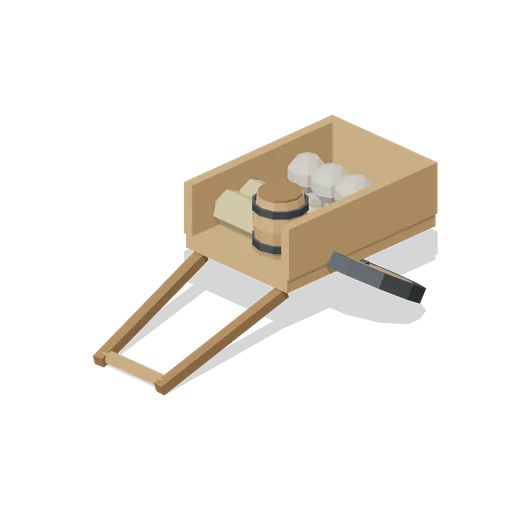 Siege Hand Cart (Medieval Siege and Castle Defence)