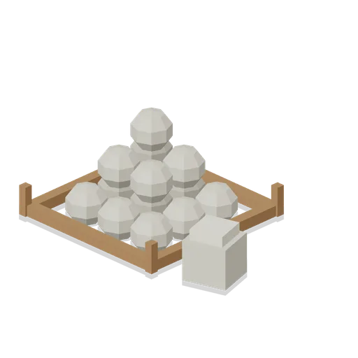 Dressed Shot Stack (Medieval Siege and Castle Defence)