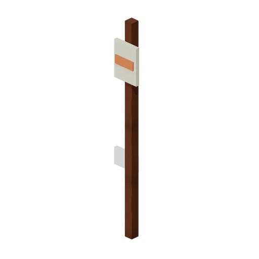 Reflective Route Stake (Extraction Routes and Objectives)