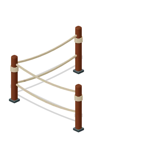 Quarter corner rope rail (Ocean Raft Settlement)