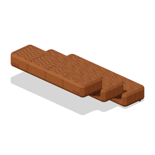 Three tread deck stair (Ocean Raft Settlement)