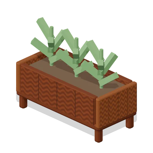 Raised edible garden planter (Ocean Raft Settlement)