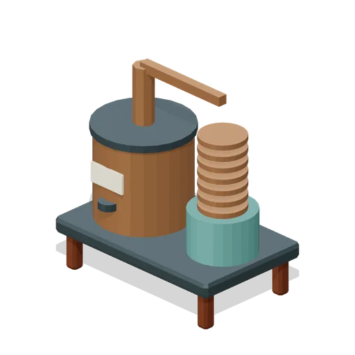 Copper desalination stove (Ocean Raft Settlement)