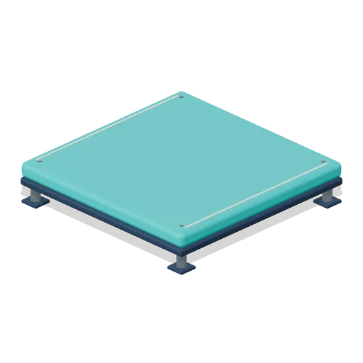 Padded straight platform (Party Obstacle Course)