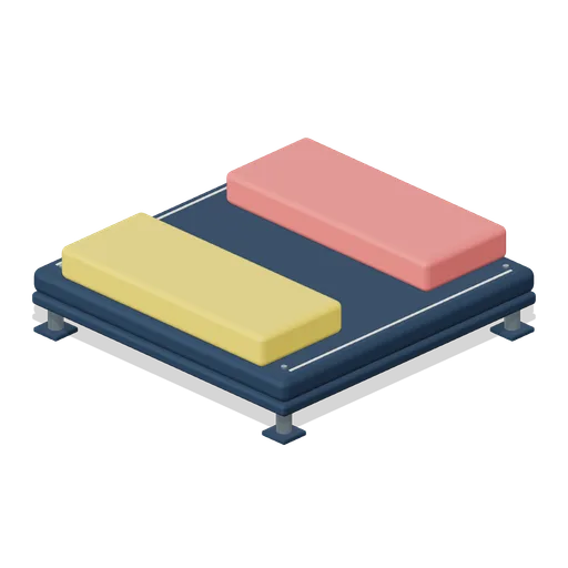 Twin gap jump blocks (Party Obstacle Course)