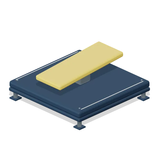 Bearing-mounted seesaw (Party Obstacle Course)