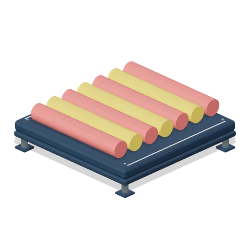 Seven-roller bridge (Party Obstacle Course)