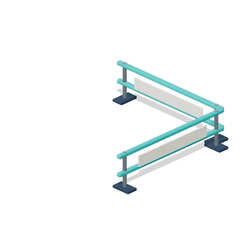 Corner perimeter rail (Party Obstacle Course)