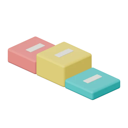 Three-place celebration podium (Party Obstacle Course)