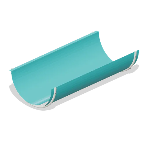 Slide runout trough (Waterpark and Pool Operations)