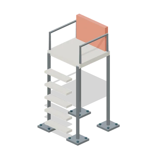 Elevated lifeguard chair (Waterpark and Pool Operations)