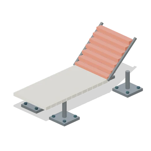 Adjustable sun lounger (Waterpark and Pool Operations)