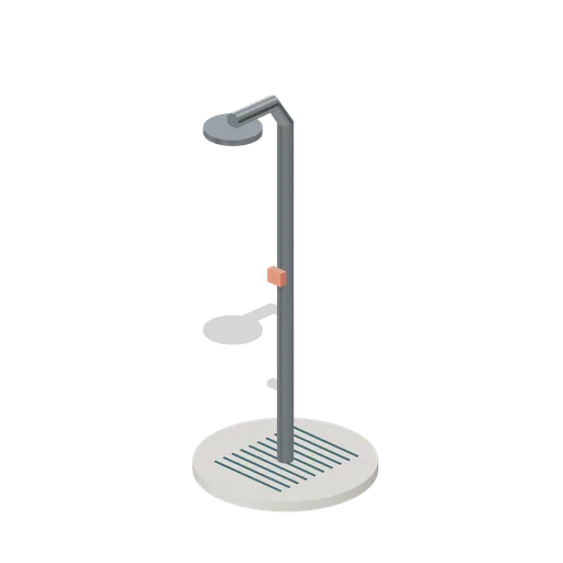 Outdoor rinse shower (Waterpark and Pool Operations)