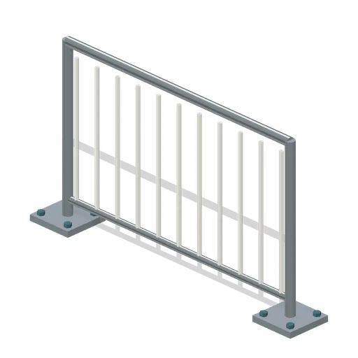 Straight pool perimeter fence (Waterpark and Pool Operations)
