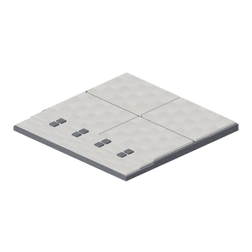Pavement Corner Dropped Kerb (Pixel Modern City Street)