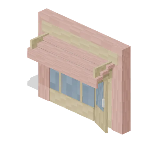 Shopfront Bay Awning (Pixel Modern City Street)