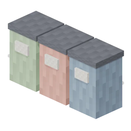Recycling Bins Trio (Pixel Modern City Street)