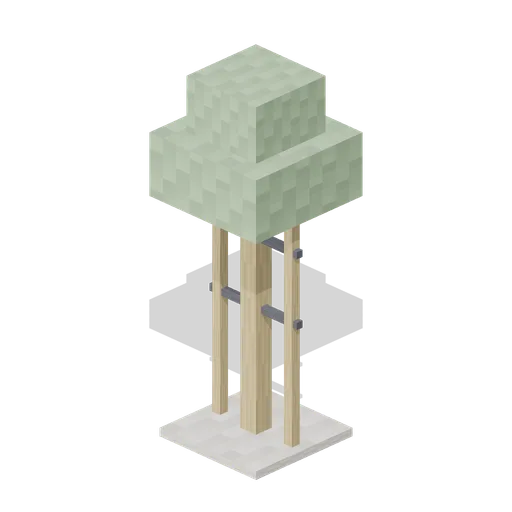 Sapling With Stakes (Pixel Modern City Street)
