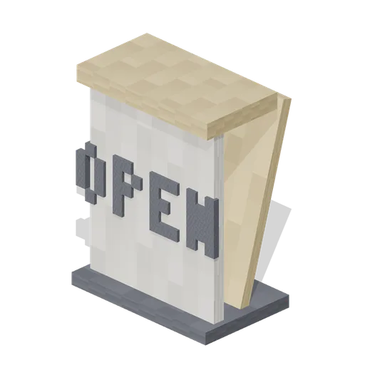 A Board Sign (Pixel Modern City Street)