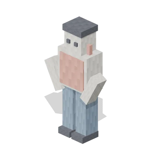 Shopkeeper At The Door (Pixel Modern City Street)