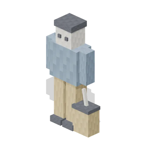Bus Passenger Waiting (Pixel Modern City Street)