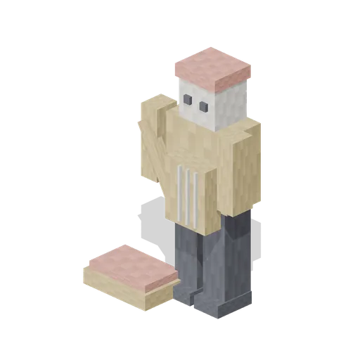 Street Musician With Guitar (Pixel Modern City Street)