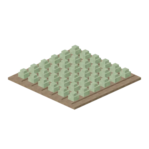 Lettuce Rows Tile (Pixel Modern Farm)