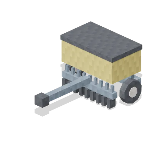 Seed Drill Trailer (Pixel Modern Farm)