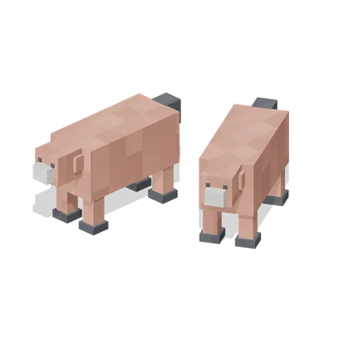 Piglet Pair (Pixel Modern Farm)