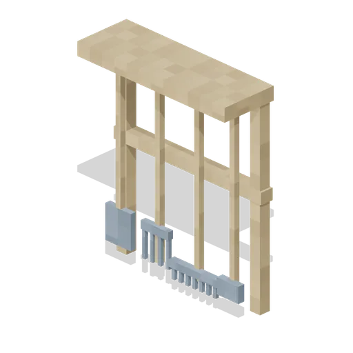 Garden Tools Rack (Pixel Modern Farm)