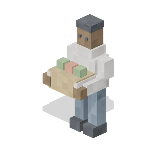 Farmer Carrying Crate (Pixel Modern Farm)