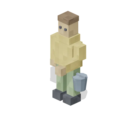 Farmhand With Bucket (Pixel Modern Farm)