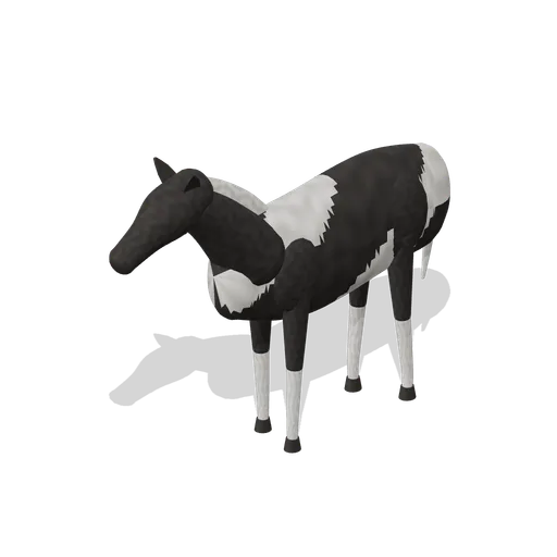 Riding Horse Standing (Piebald) (Farm and Working Animals HD)