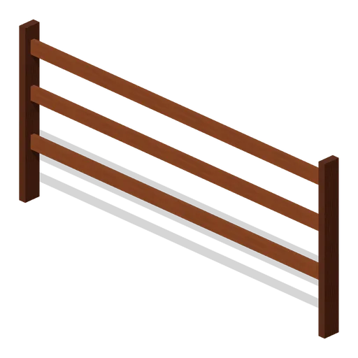 Post And Rail Fence Section (Farm and Working Animals HD)