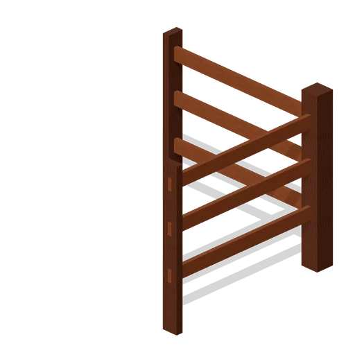 Post And Rail Fence Corner (Farm and Working Animals HD)