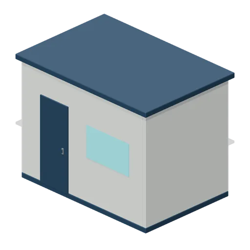 Roofed Administration Cabin (Container Inspection and Customs Yard)