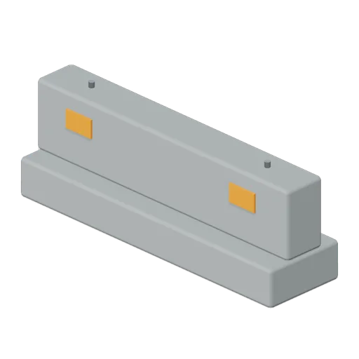 Concrete Lane Divider (Container Inspection and Customs Yard)