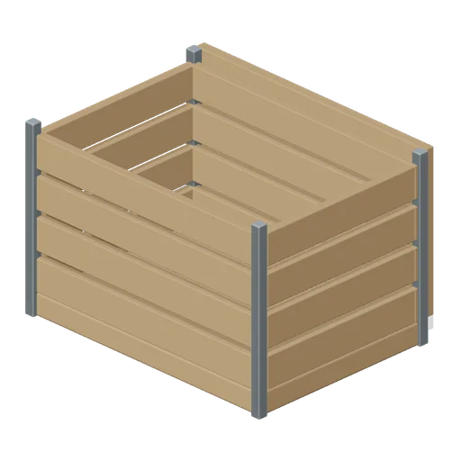 Opened Cargo Crate (Container Inspection and Customs Yard)