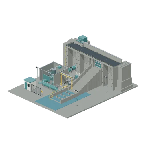 Dam and Powerhouse Maintenance Route (Hydroelectric Dam Infiltration)