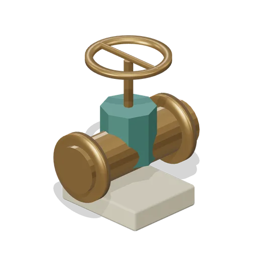 Bronze Stop Valve (Fantasy Bathhouse and Thermal Sanctuary)