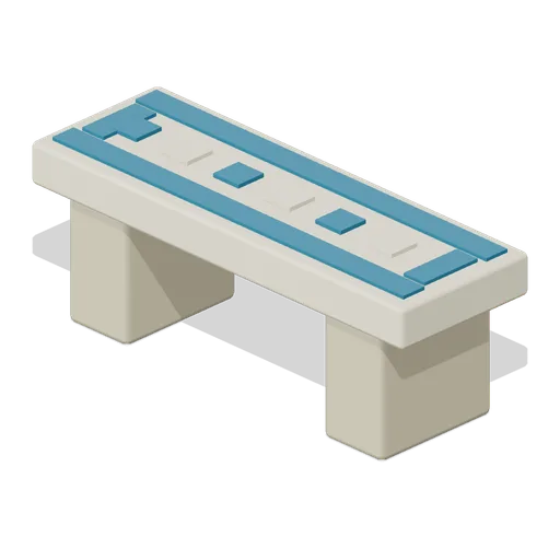 Pool Edge Bench (Fantasy Bathhouse and Thermal Sanctuary)