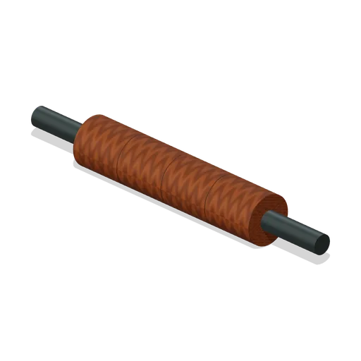 Wooden Rolling Pin (Ceramics Pottery Studio)
