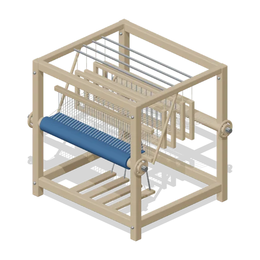 Four Shaft Floor Loom (Textile Weaving and Dye Workshop)