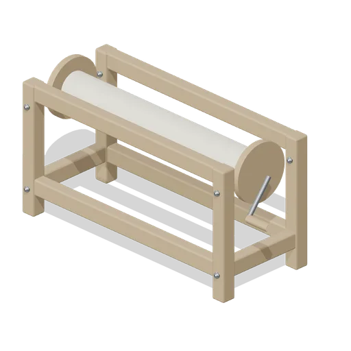 Warp Beam Stand (Textile Weaving and Dye Workshop)