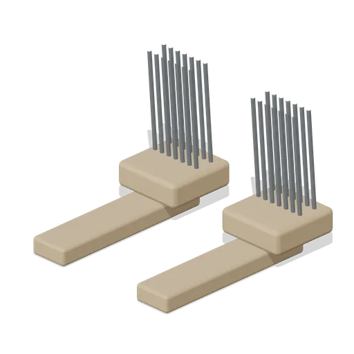 Wool Comb Pair (Textile Weaving and Dye Workshop)
