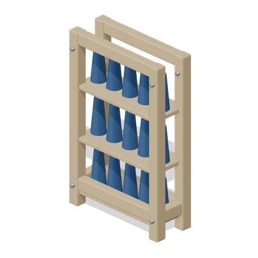Yarn Cone Rack (Textile Weaving and Dye Workshop)