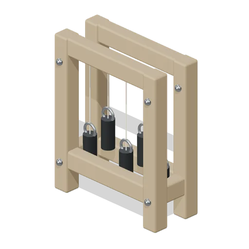 Tension Weight Rack (Textile Weaving and Dye Workshop)