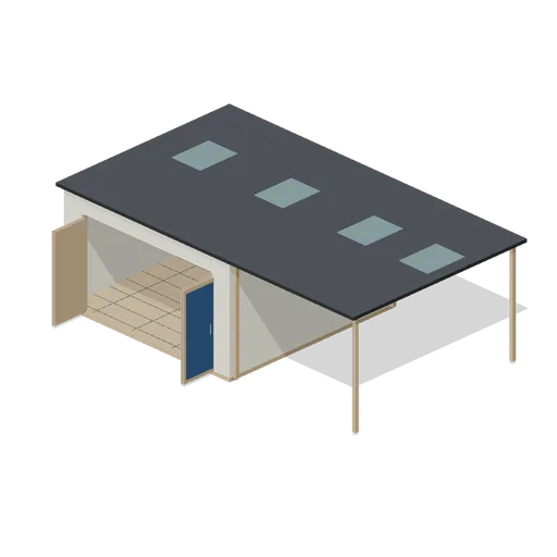 Roofed Textile Workshop (Textile Weaving and Dye Workshop)
